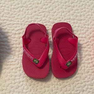 Hot pink (baby) Havaianas
